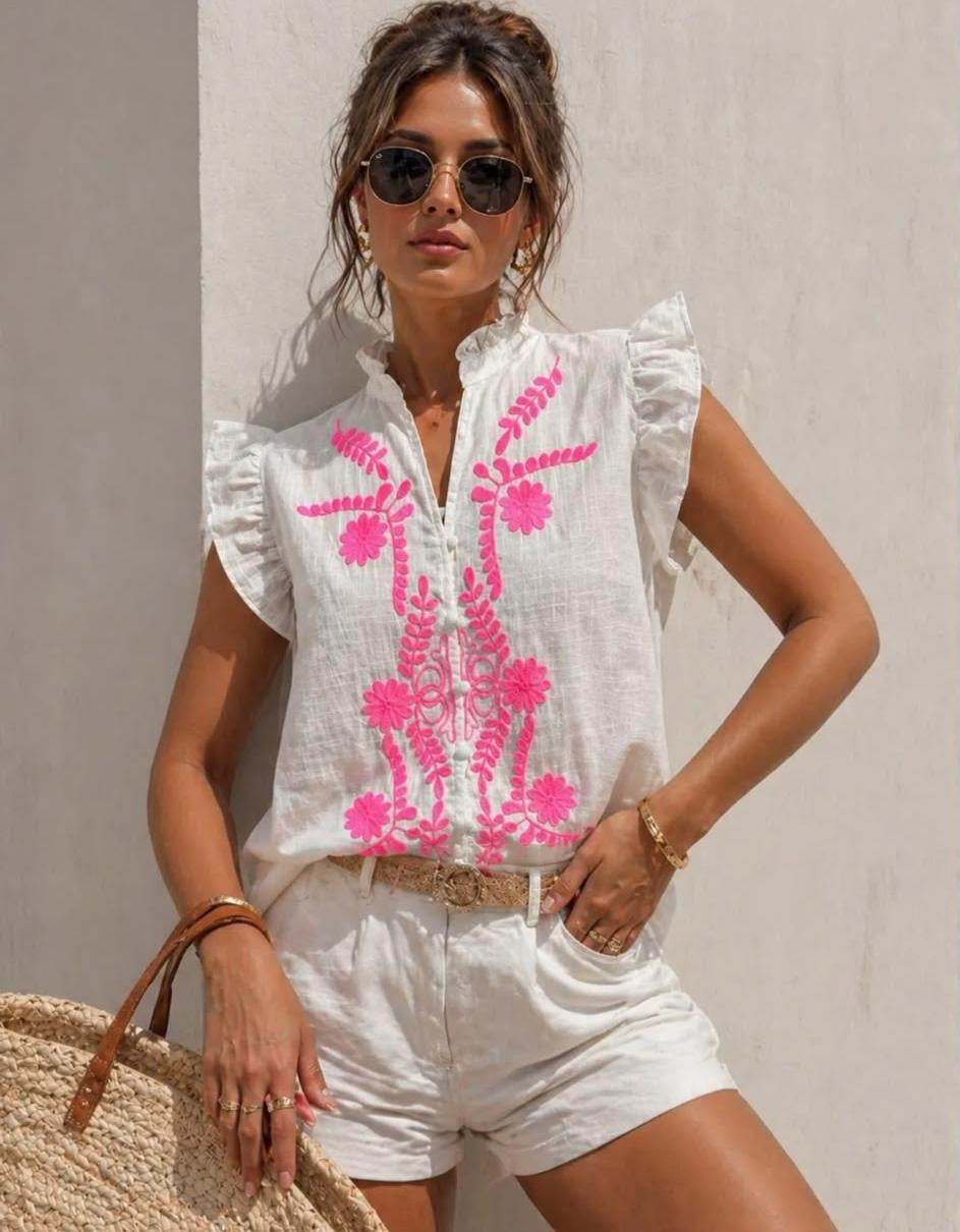 Loula Embroidered Blouse