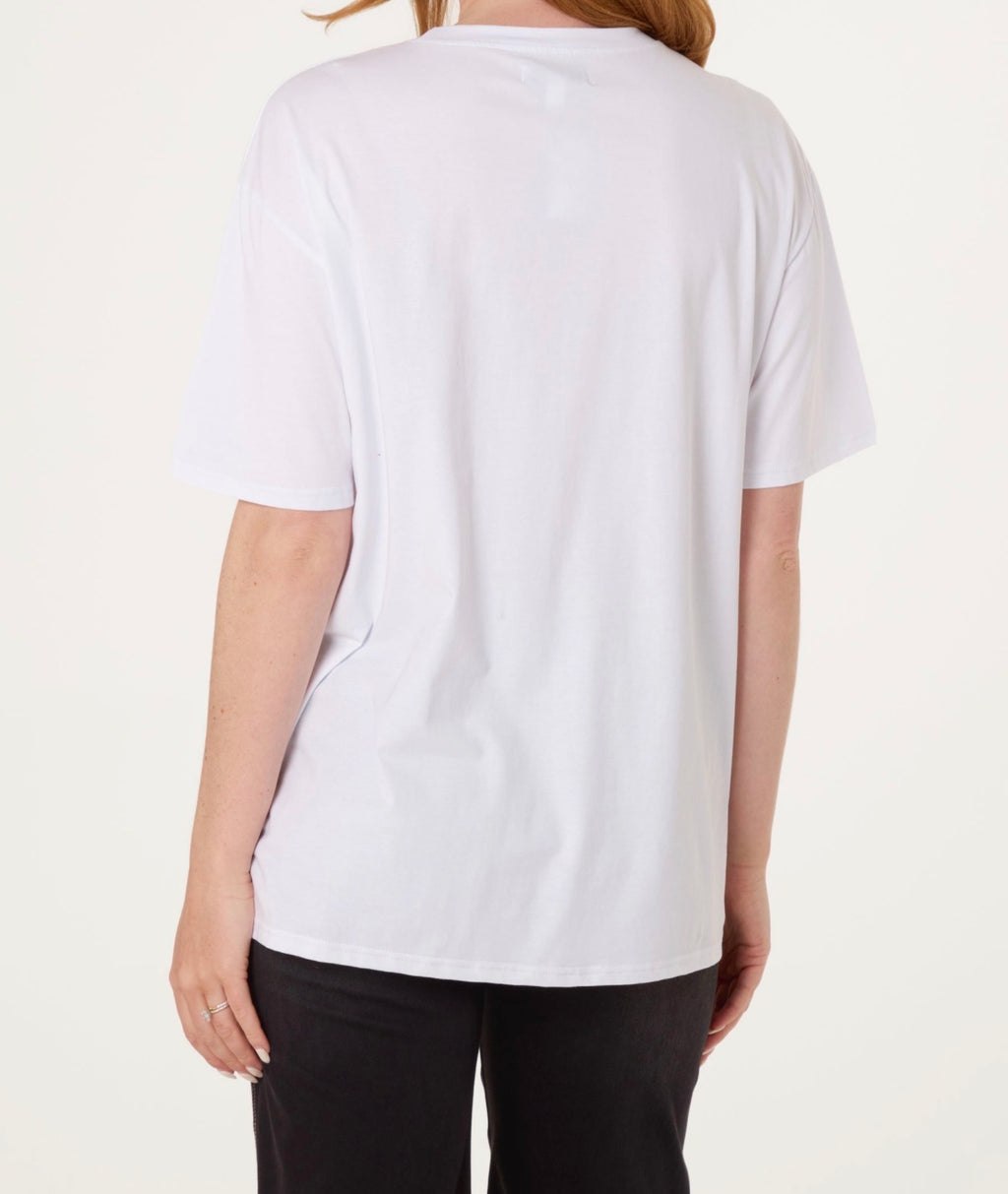 Ally Floral Embellished Tee Shirt