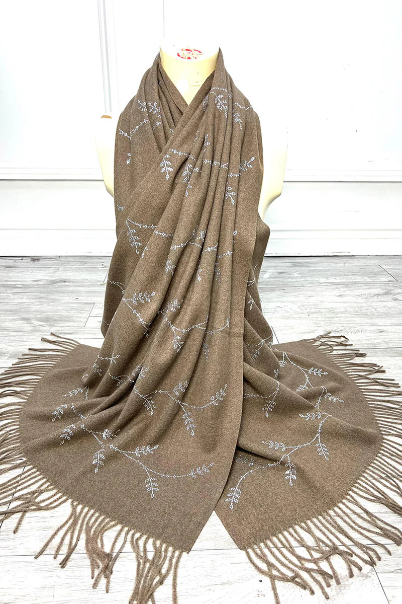 ✨ Leaf Sparkle Scarf