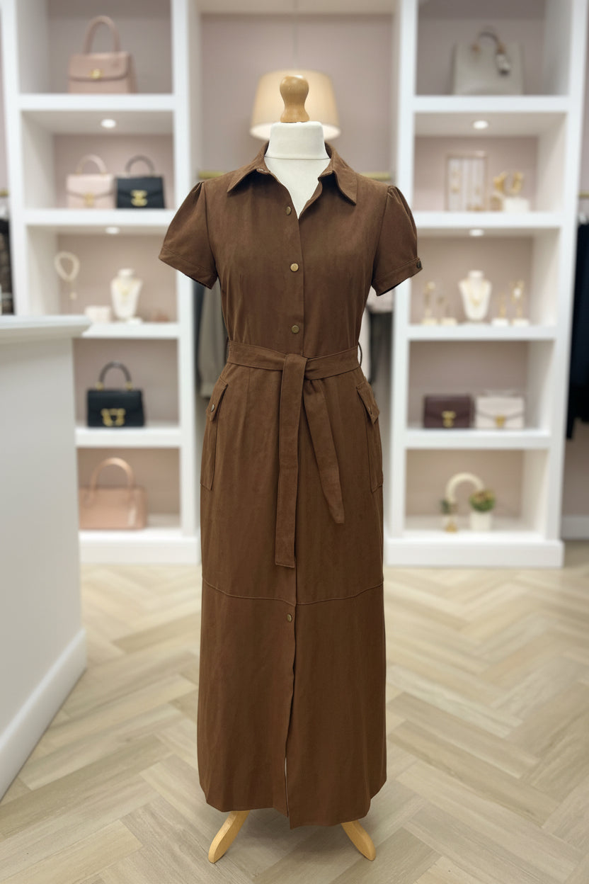 Delilah Faux Suede Dress - Premium Collection