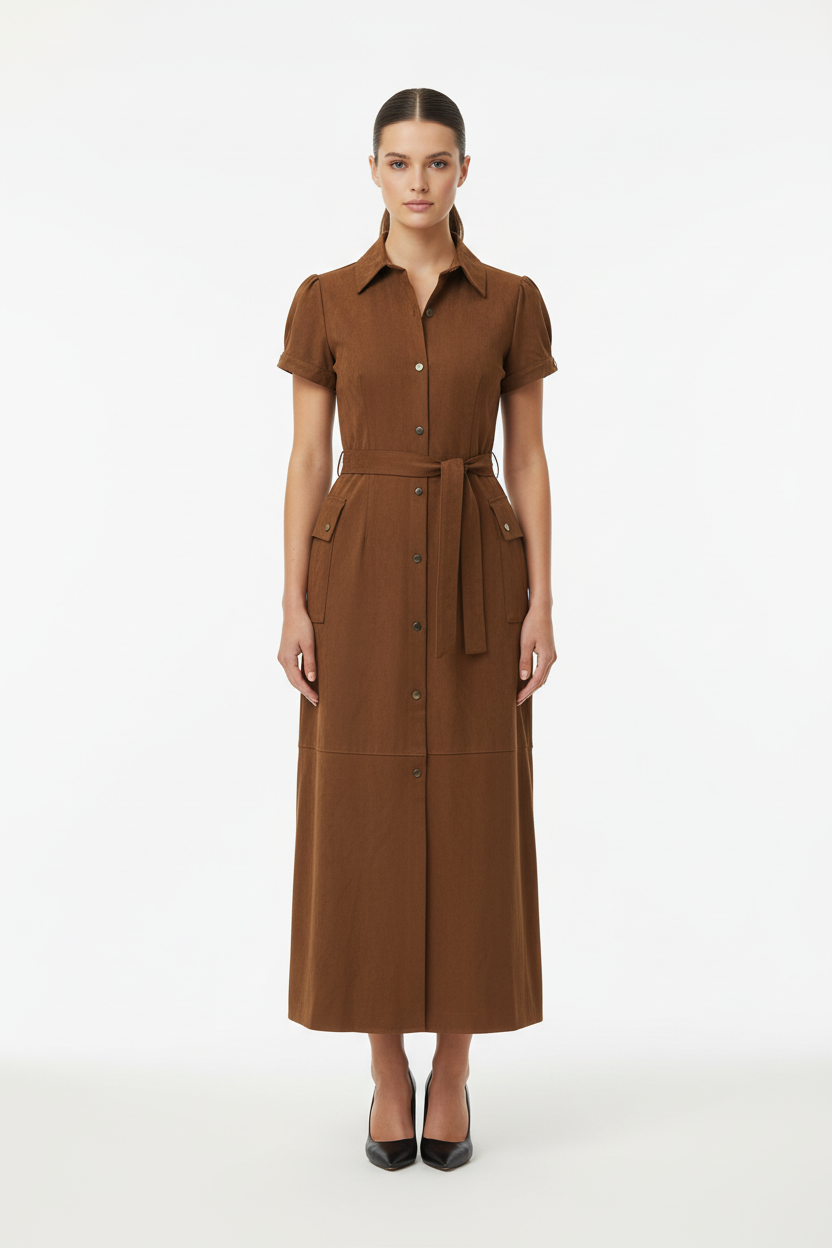 Delilah Faux Suede Dress - Premium Collection