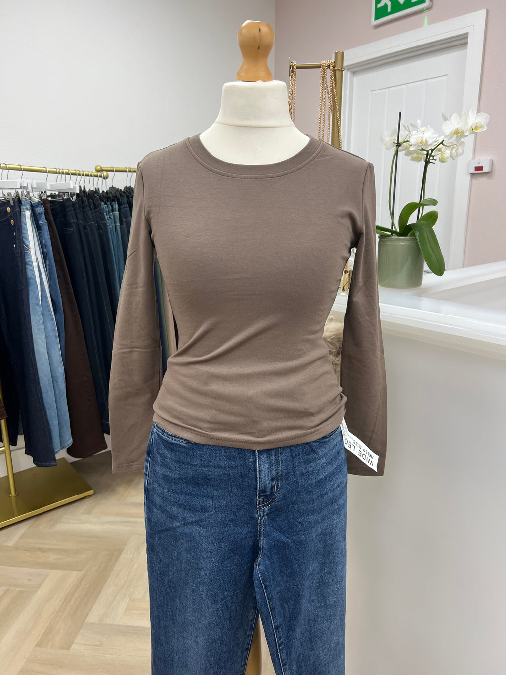 ✨ Polly Round Neck Top Long Sleeve