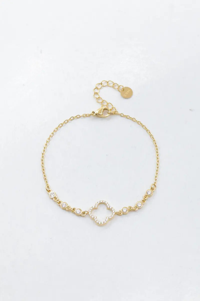 Anna Crystal Clover Bracelet