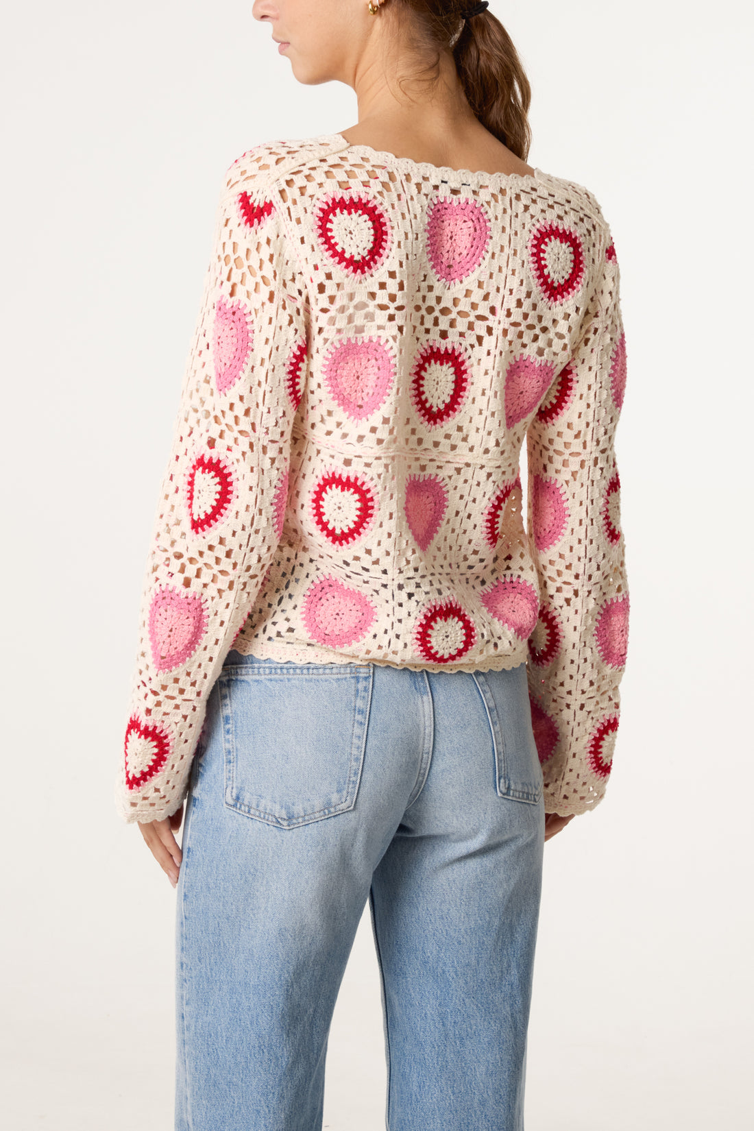Heart Crochet Cardigan