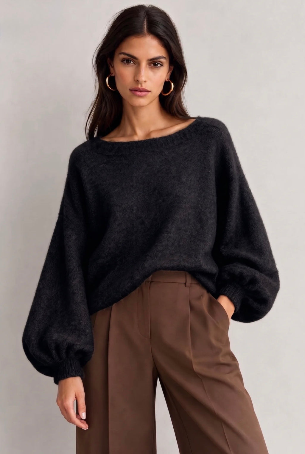 Roxi balloon sleeve jumper
