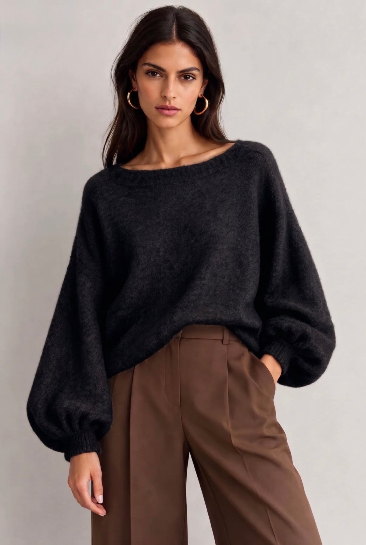 Roxi balloon sleeve jumper
