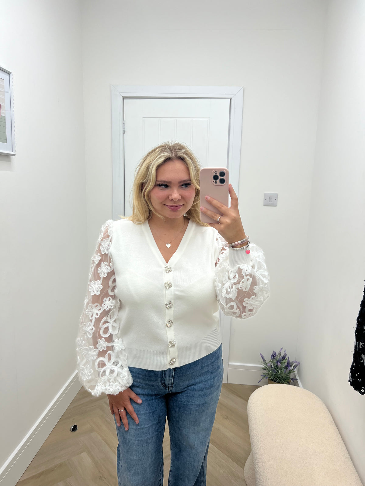 Dahlia Diamanté Button Cardigan