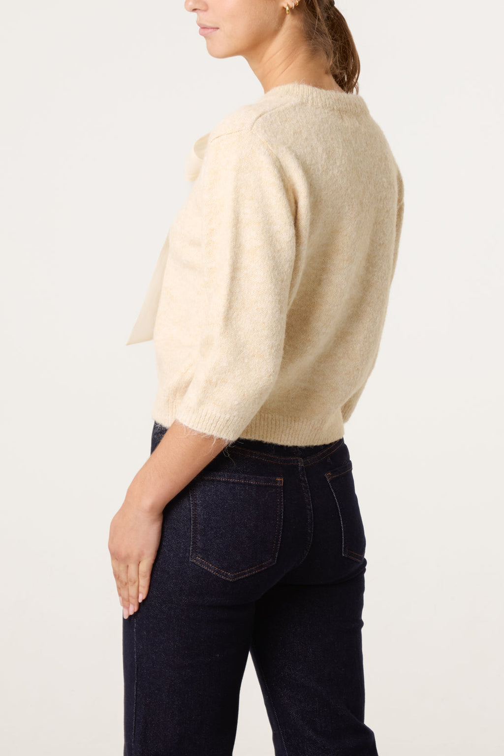 Rachel Bow Front Knit Cardigan