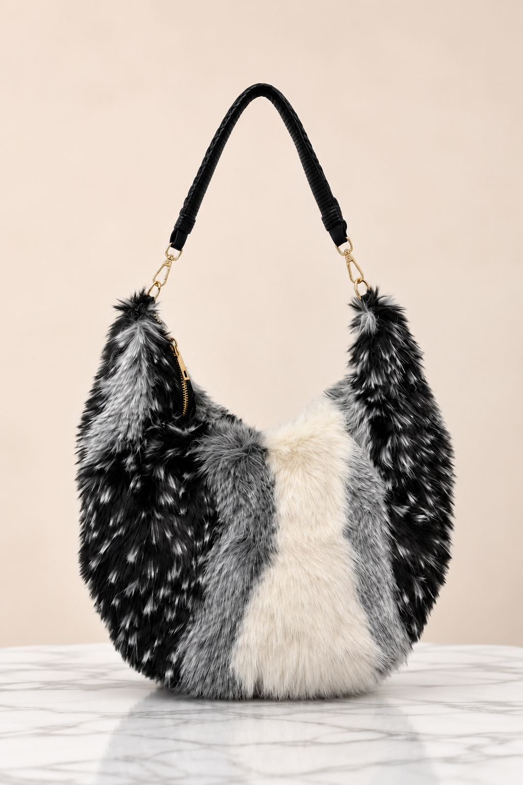 Frankie Faux Fur Bag