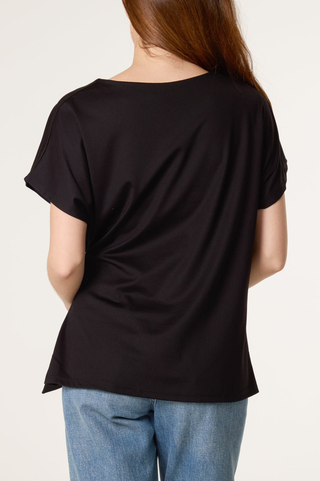 The Louise Tie Side Short Sleeve Jersey Top