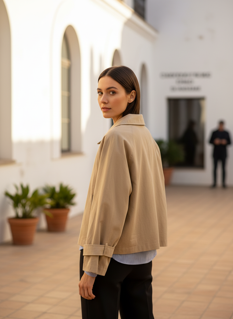 Delta Short Trench Coat Jacket — YCOO