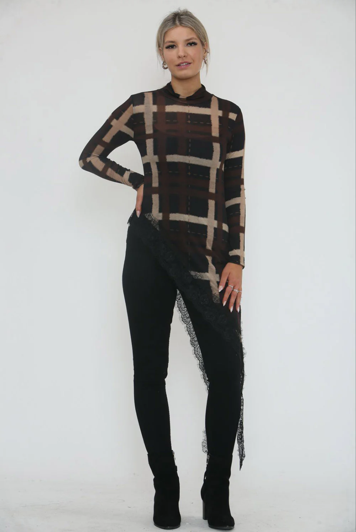 The Nyra Lux Luna Asymmetric Tunic