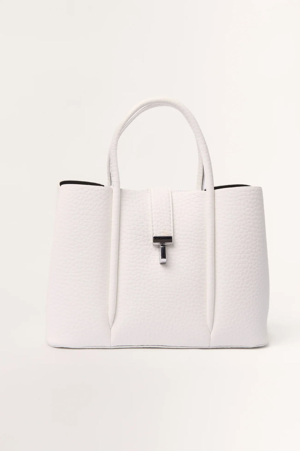 Polkadot Scarf Faux Leather Handbag