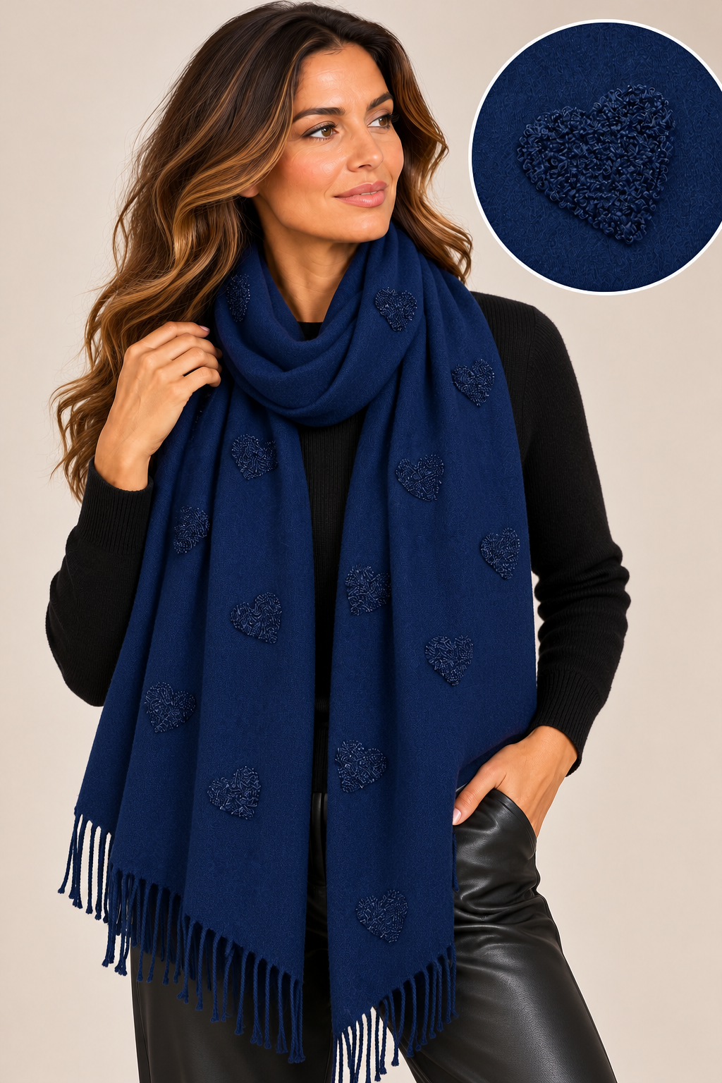 Sparkle Heart Scarf