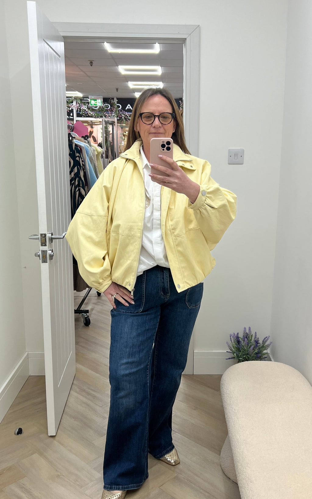 Kate Faux Leather Funnel Neck Jacket