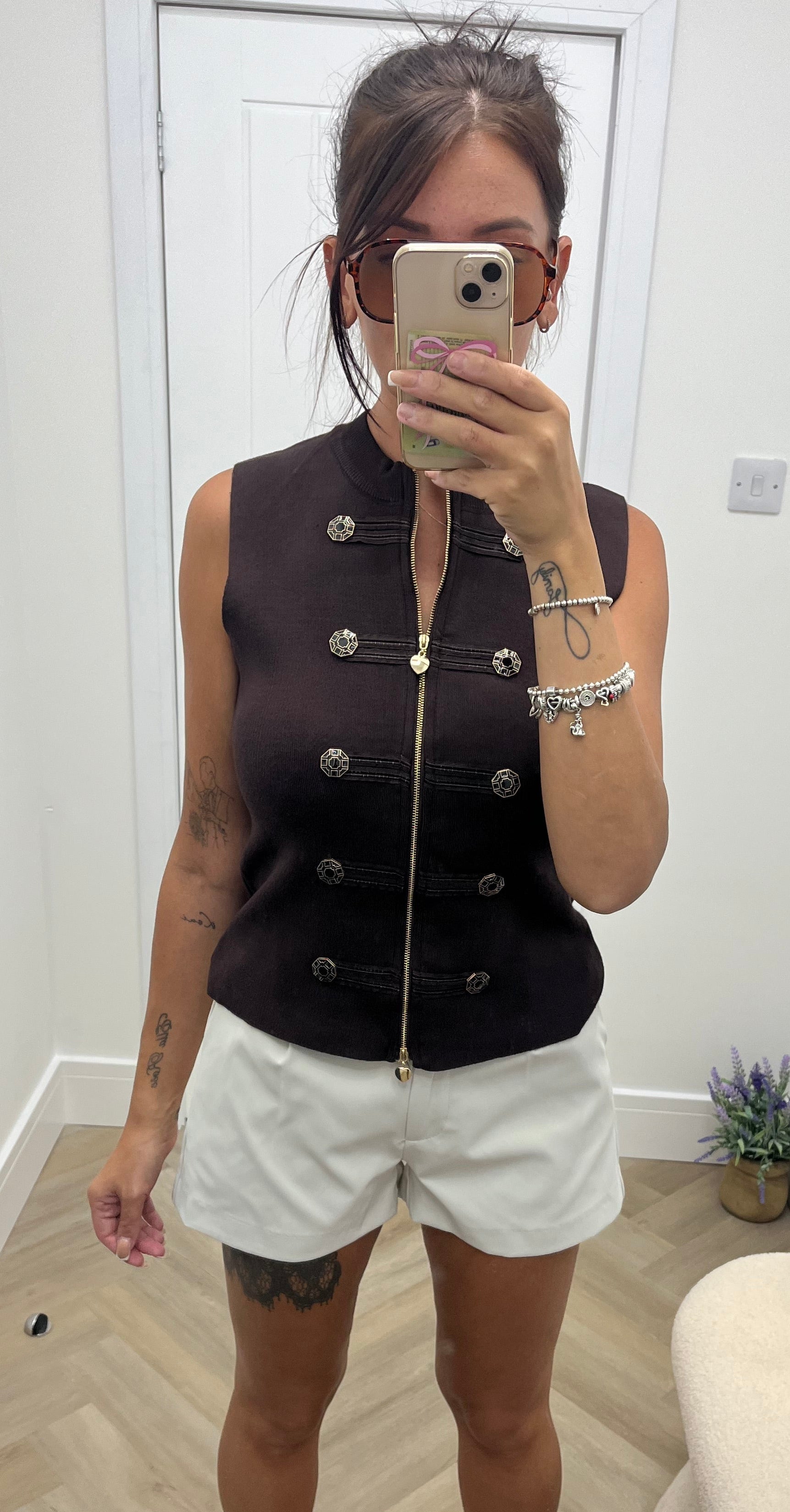 Carly zip up waistcoat