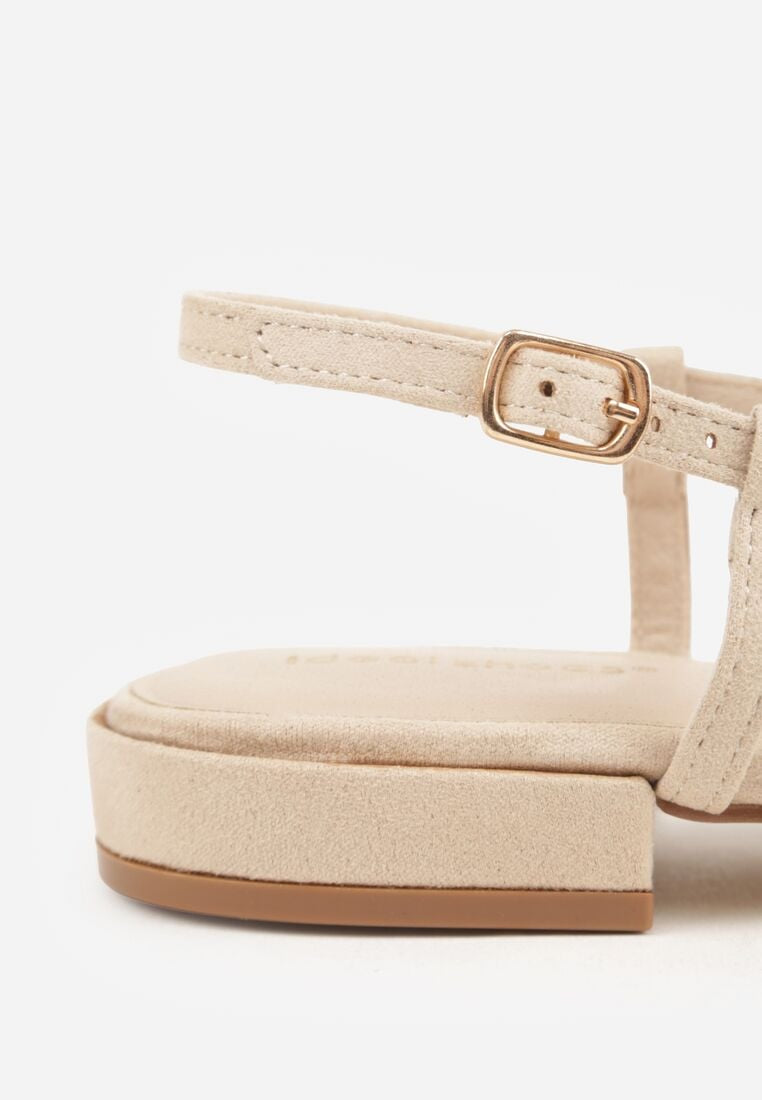 ✨ Mila — Cutwork Slingback in Gold & Neutral