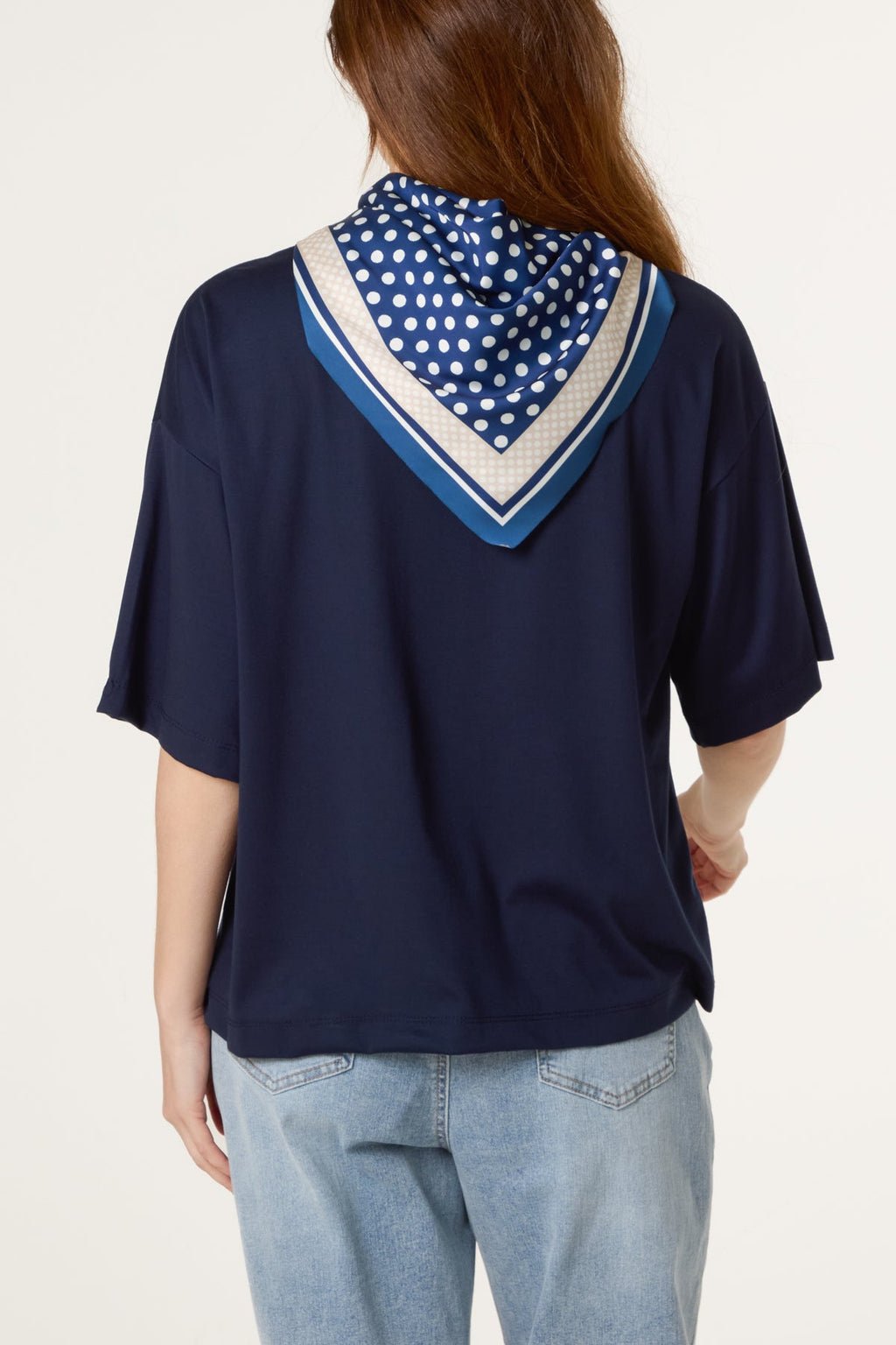 Scarlett Scarf Short Sleeve T-Shirt