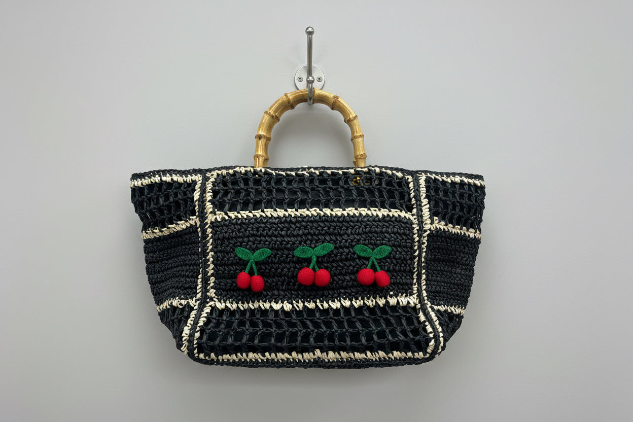 🍒 Cherry Woven Bag