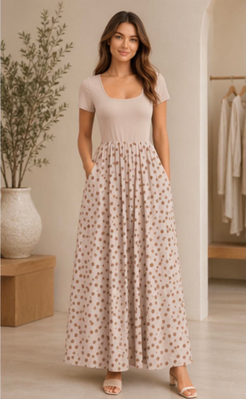 Shay Polka Dot Maxi Dress