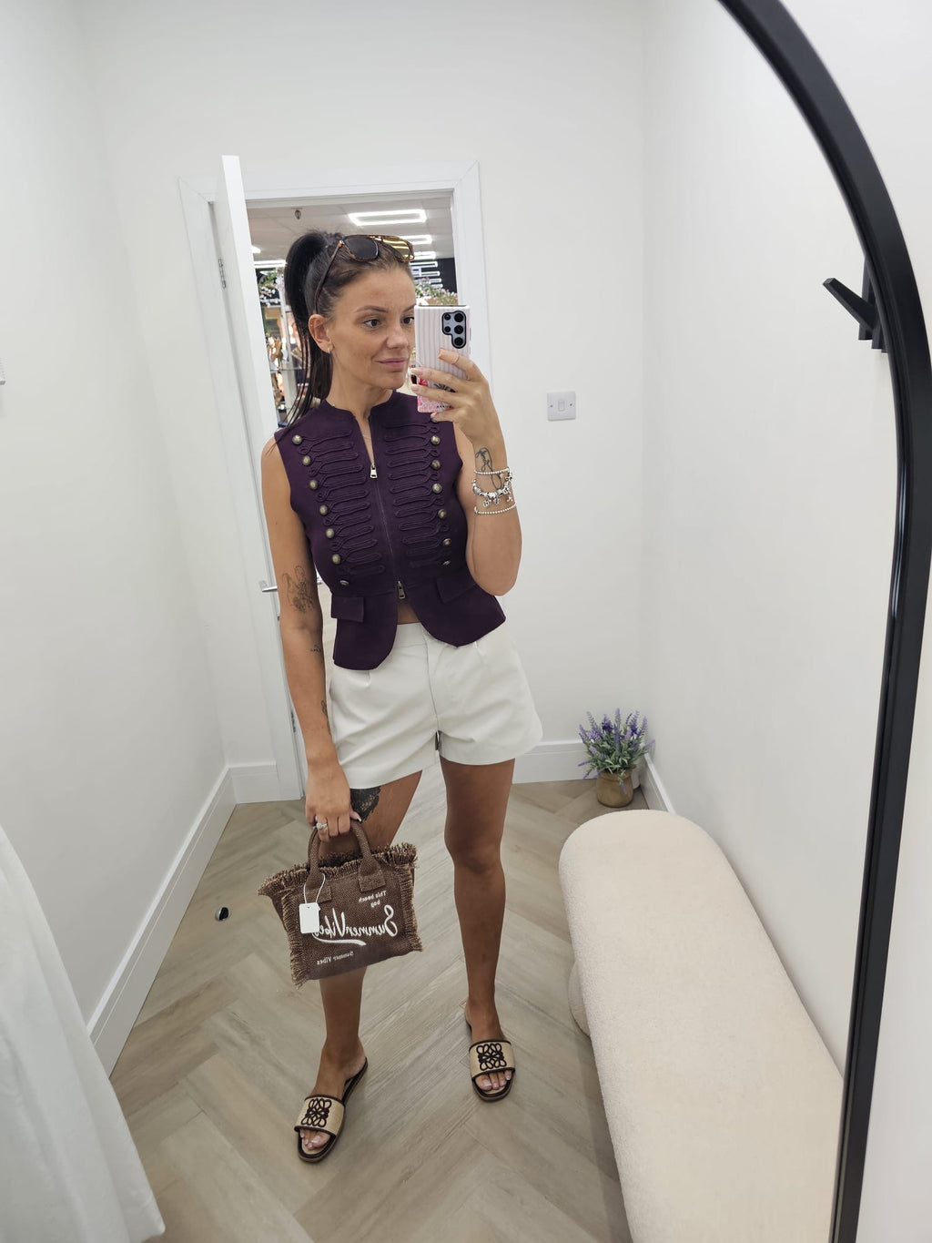 Military zip waistcoat