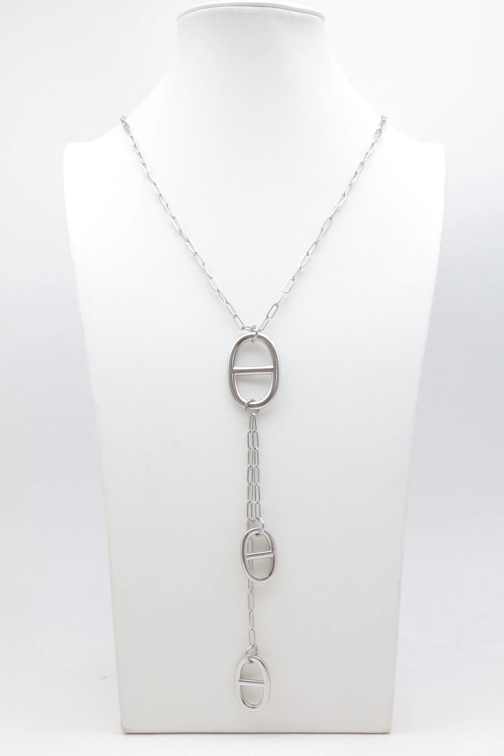 Marine Double Drop Y Necklace