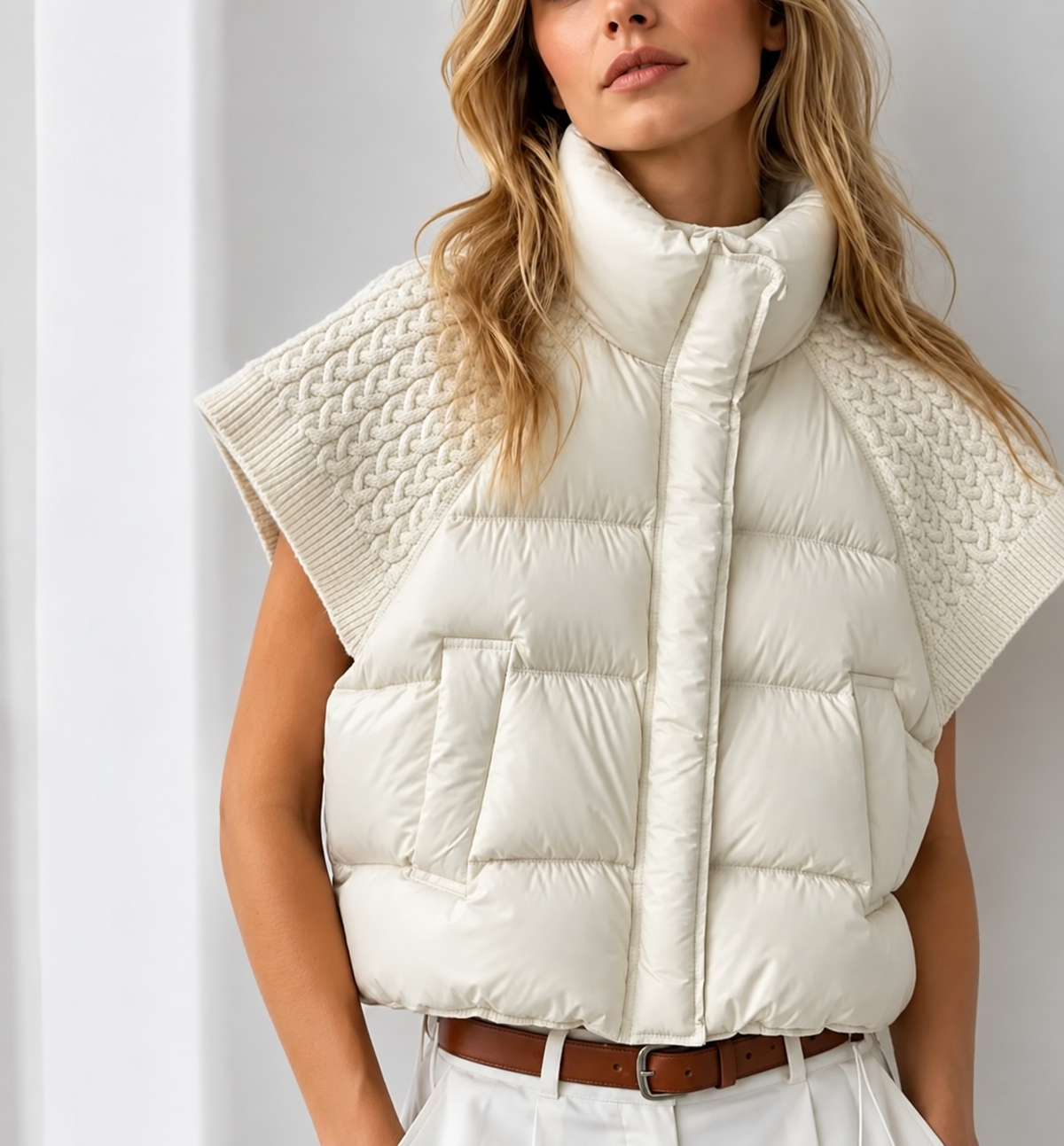 Brooke Knitted Sleeve Gilet
