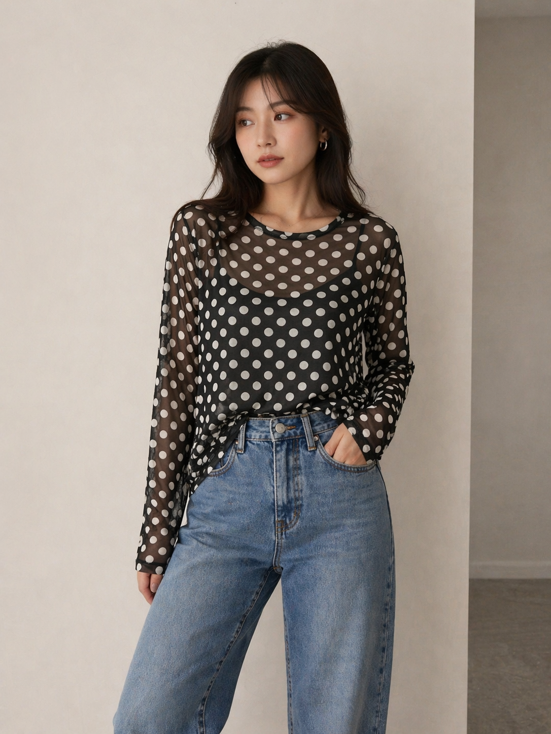 Mesh Spot Top