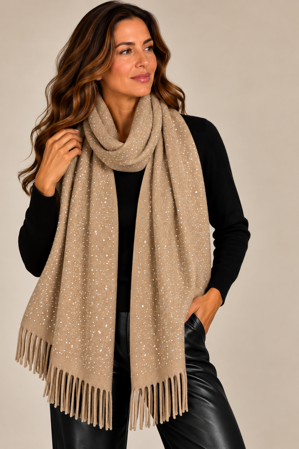Cashmere Feel Sparkle Scarf