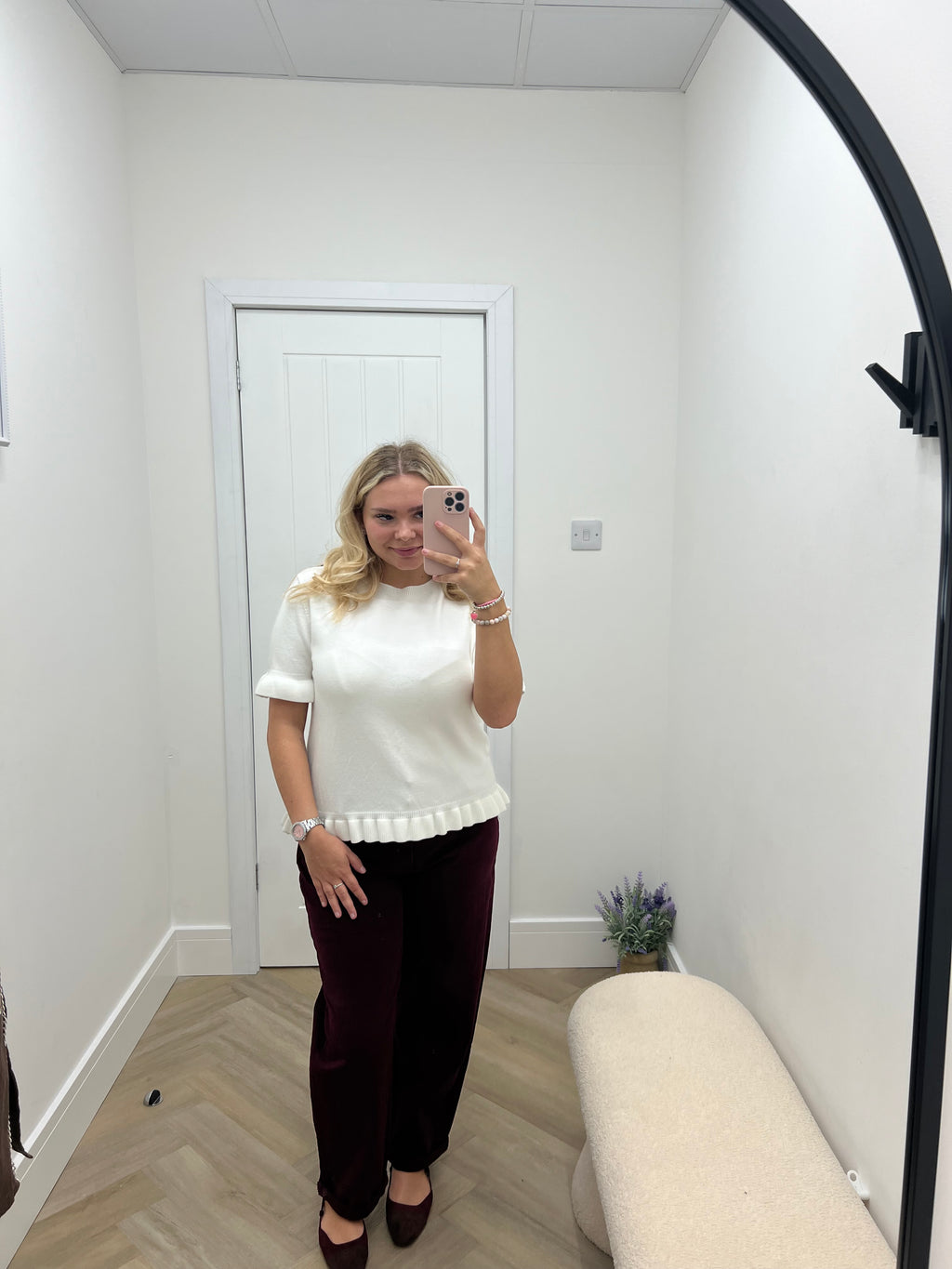 Riva Burgundy Redial Mum Jeans❤️