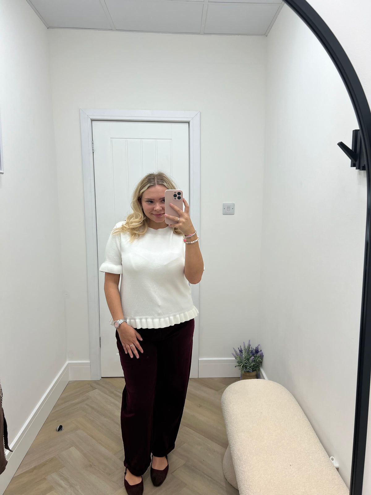 Riva Burgundy Redial Mum Jeans❤️