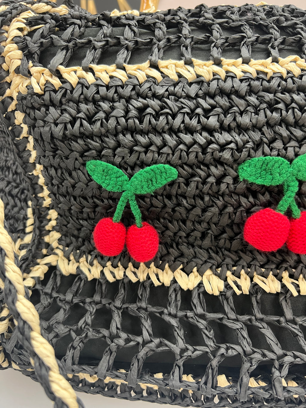 🍒 Cherry Woven Bag