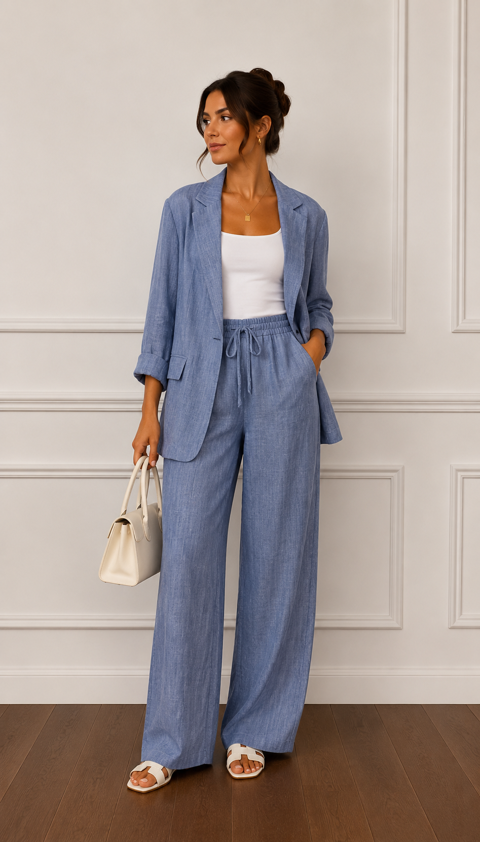 Cleo – Linen Blend Co‑ord Set