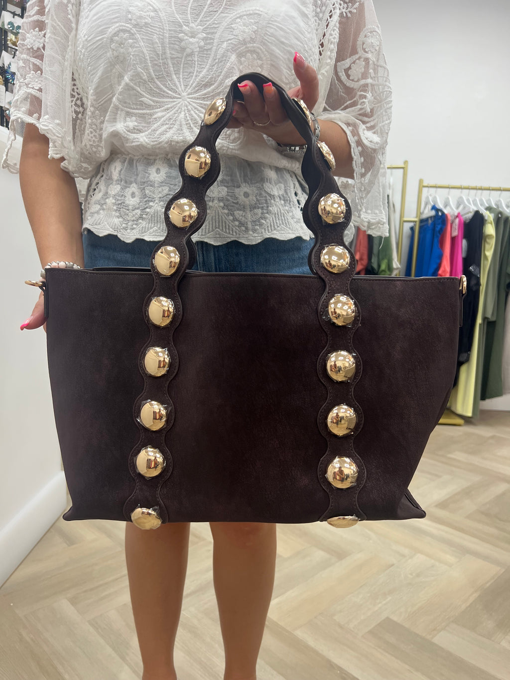 Disc large handbag🤎🖤✨
