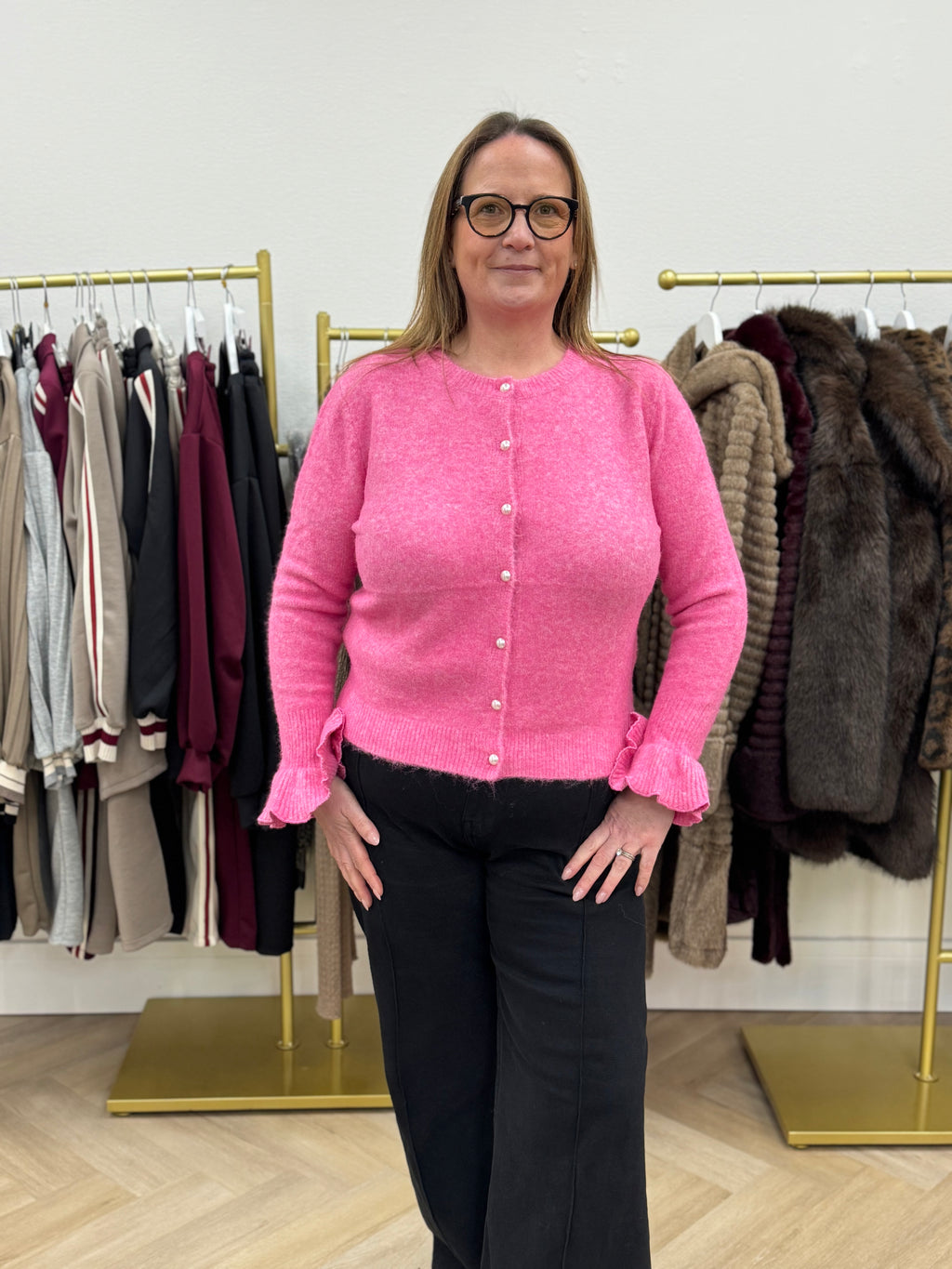 💫Sophie Frill Cuff Cardigan