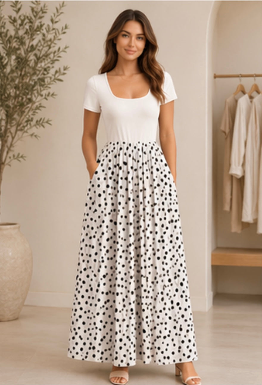 Shay Polka Dot Maxi Dress