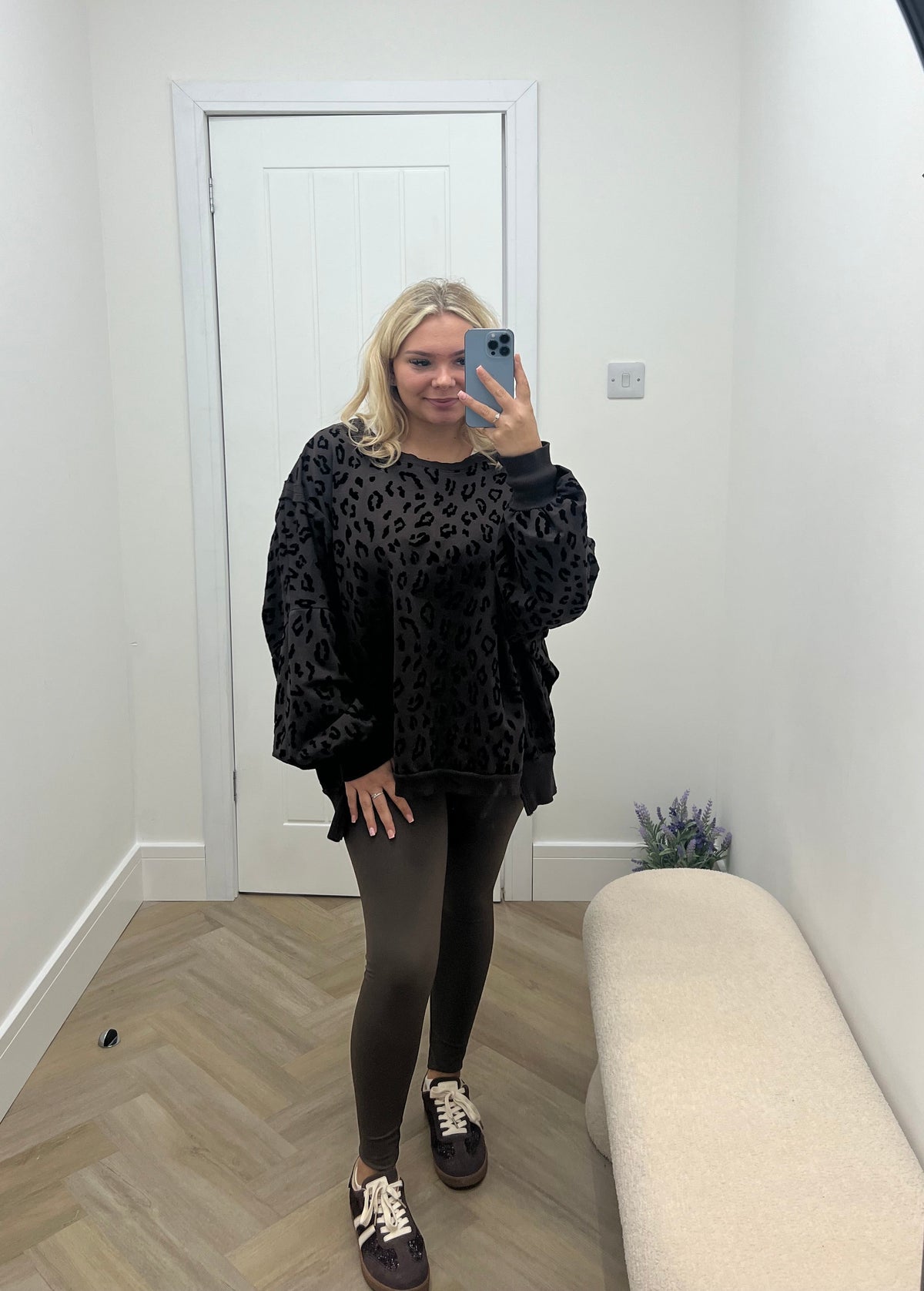 Eden Leopard Baggy Sweat