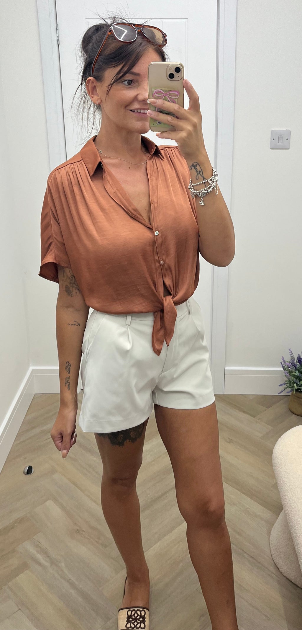 Izzie tie up blouse🎀