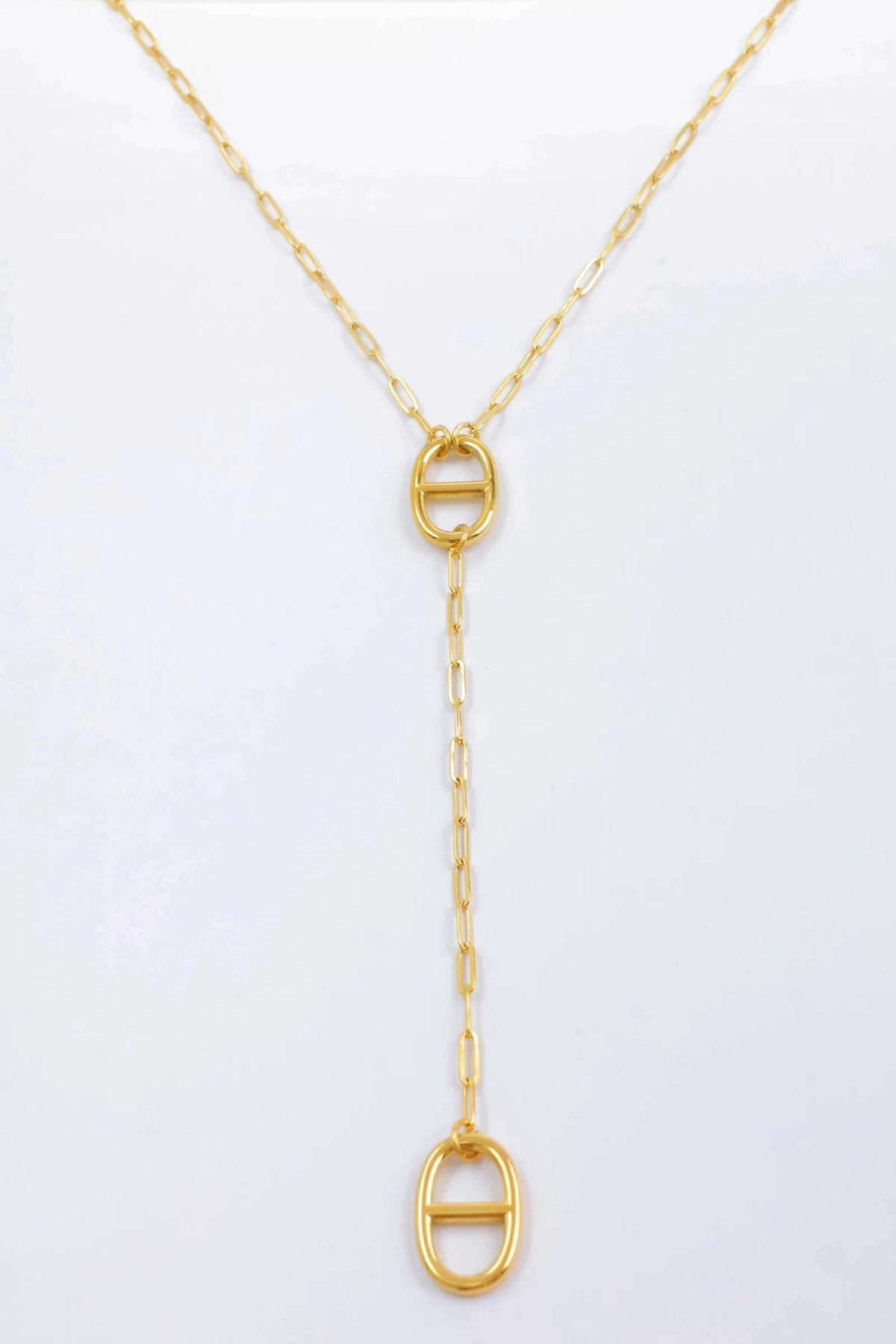 Marine Y Drop Necklace