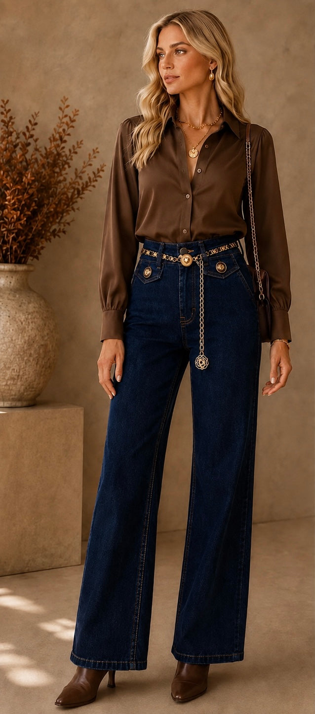 Heart Button Jeans by Zac & Zoe