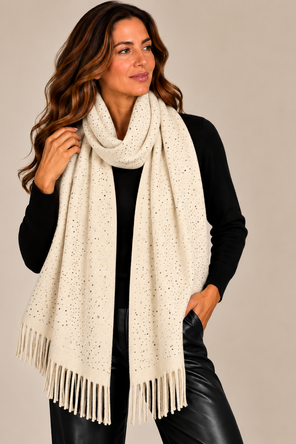Cashmere Feel Sparkle Scarf