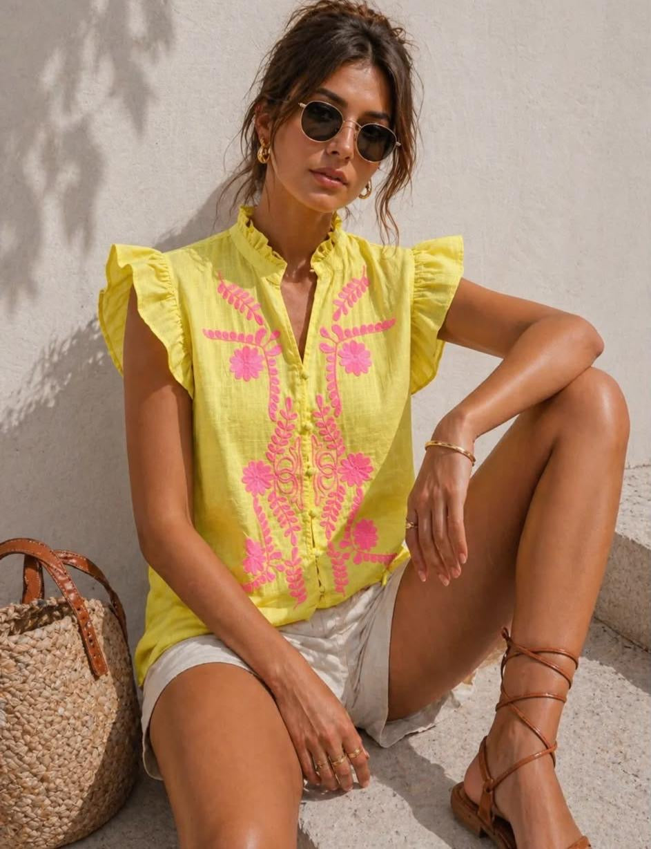 Loula Embroidered Blouse