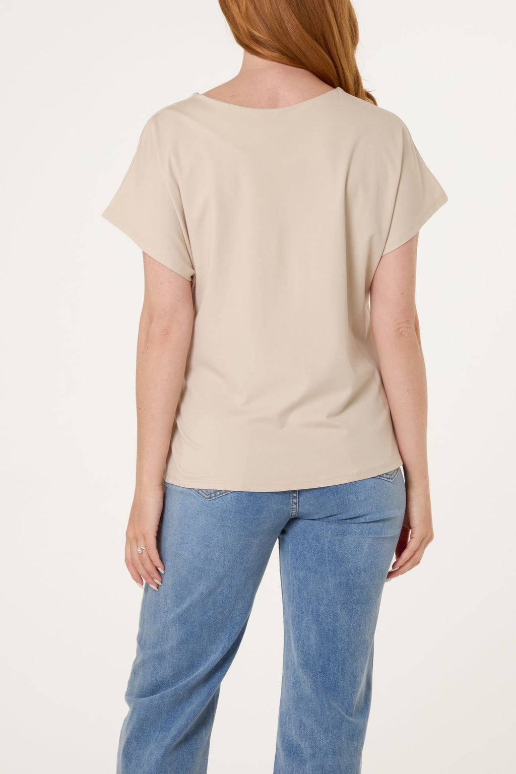 The Louise Tie Side Short Sleeve Jersey Top