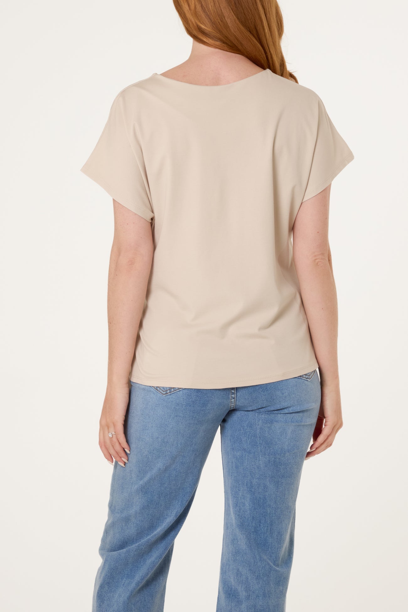 The Louise Tie Side Short Sleeve Jersey Top