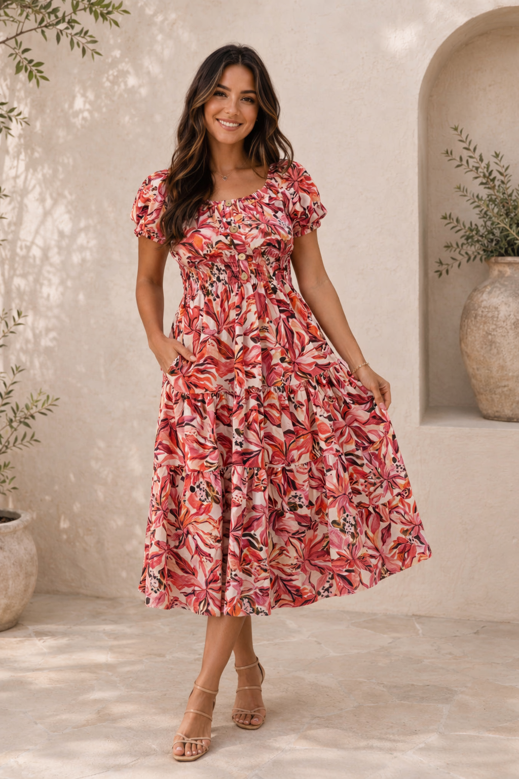 Tropics Magic Midi Dress