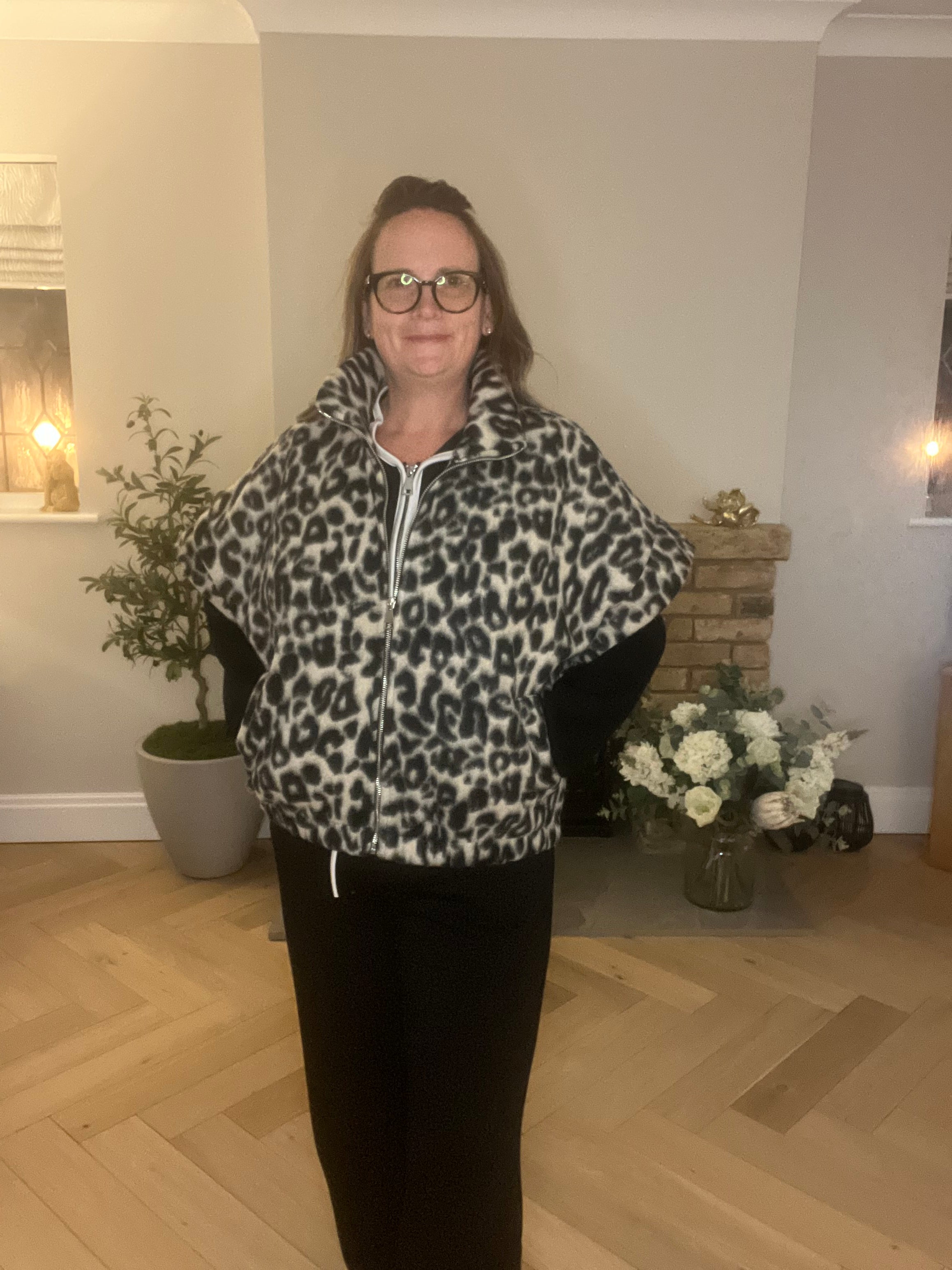 The Leni Leopard Gilet