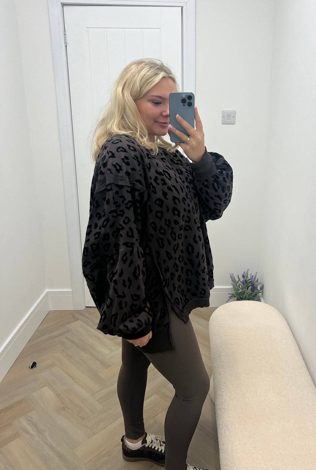Eden Leopard Baggy Sweat