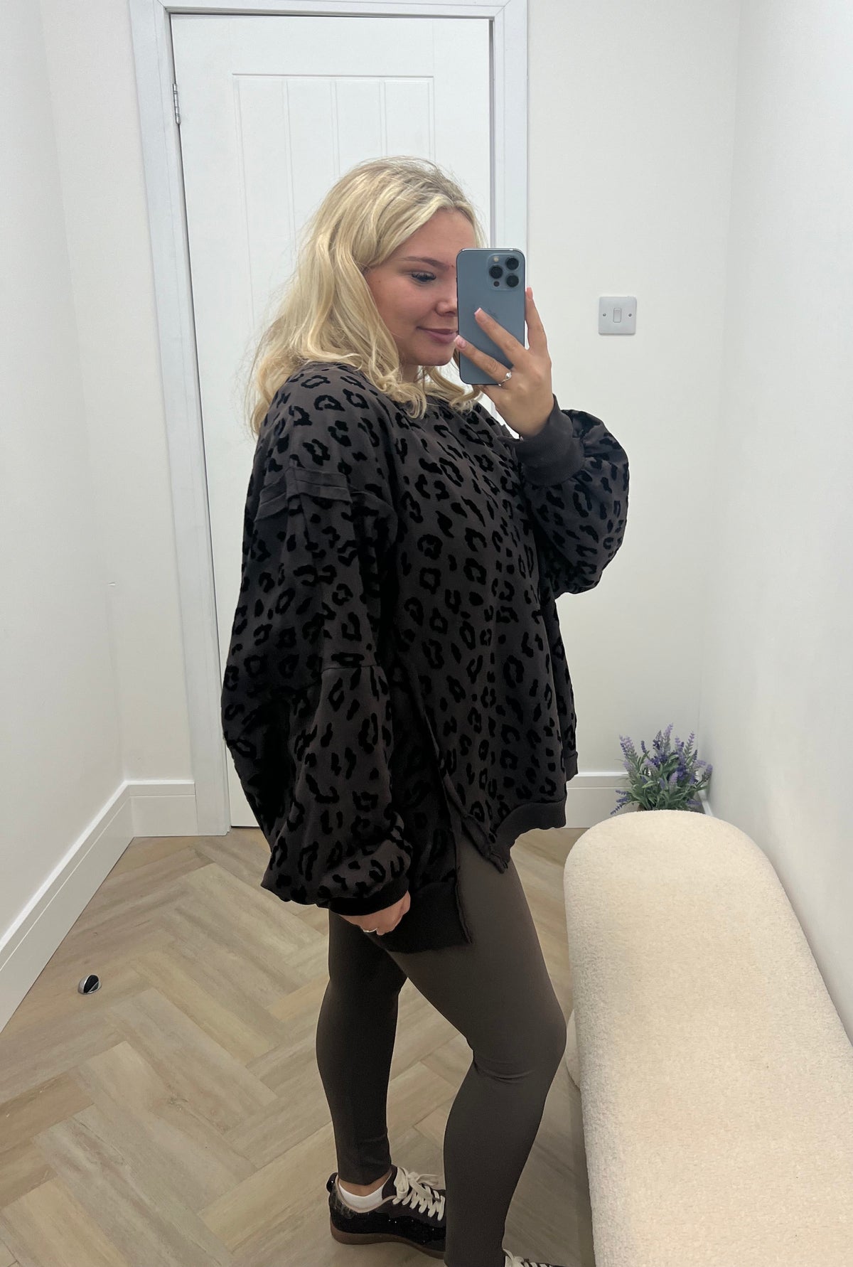 Eden Leopard Baggy Sweat
