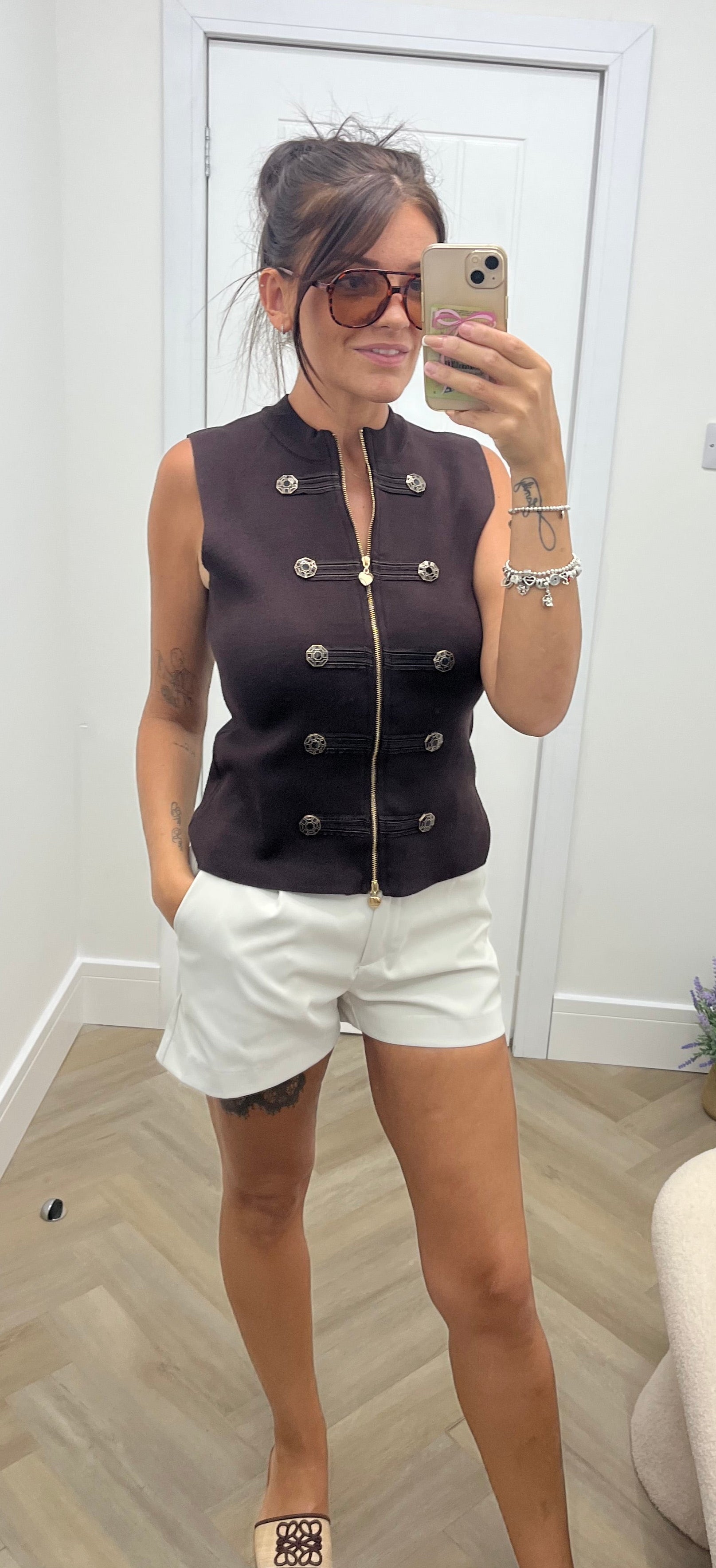Carly zip up waistcoat