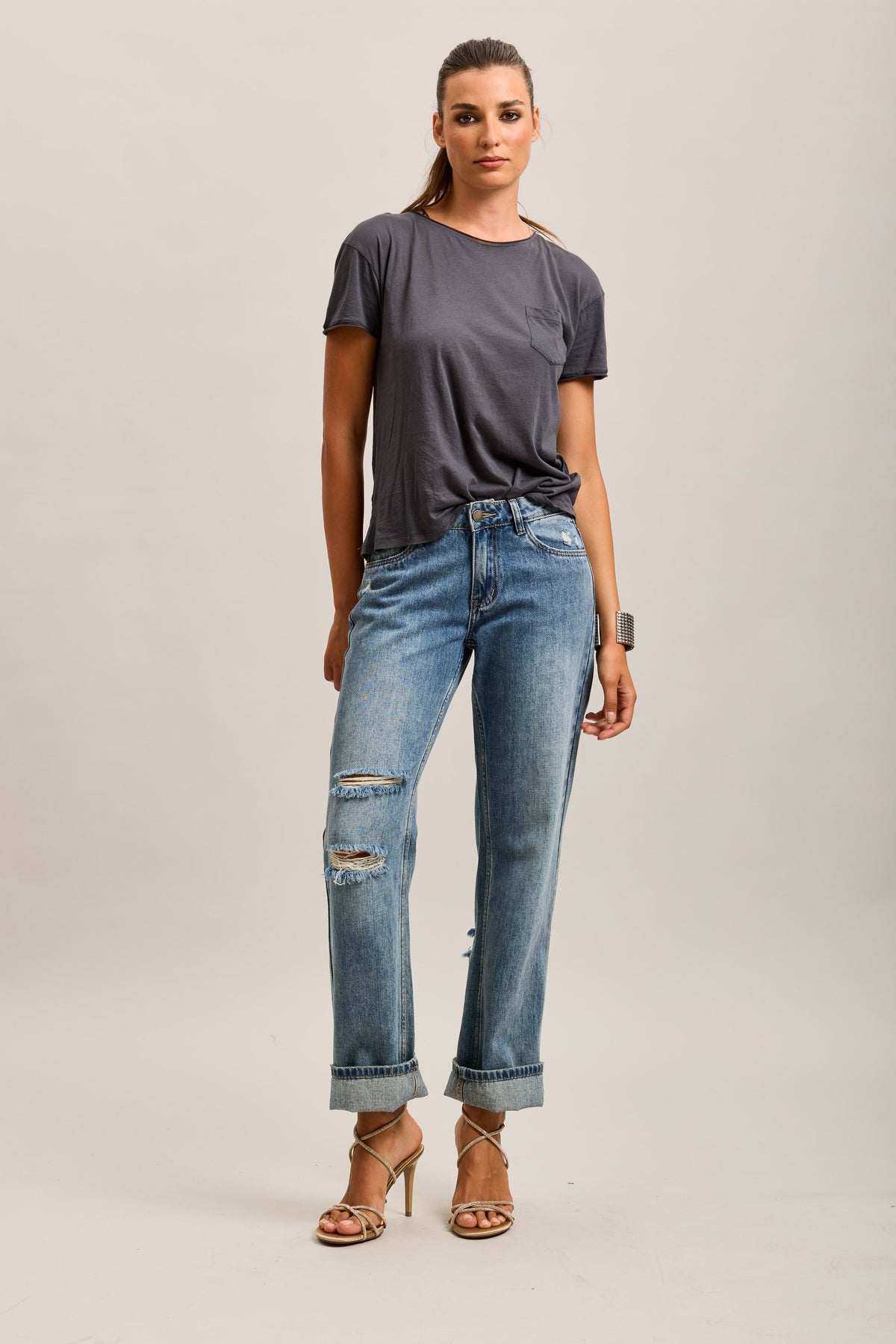 TOXIK3 WORN STRETCH STRAIGHT JEAN PANTS